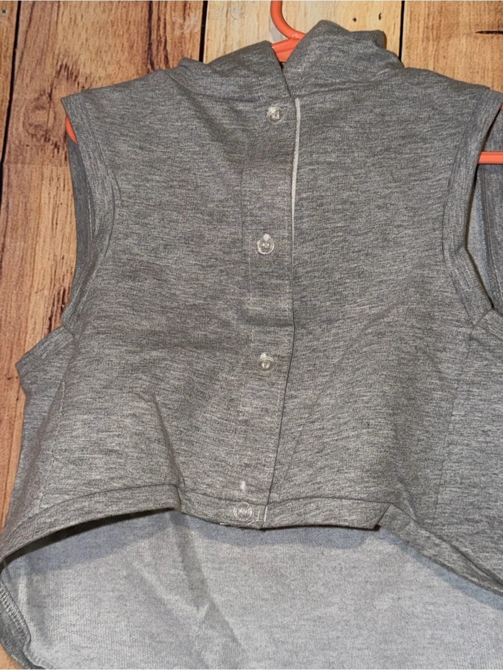 Dog Pet Boston Bruins Gray Hooded Sleeveless Hoodie Size Large NWT